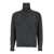 Tonywack Grey High Neck Swater With Zip In Wool Blend Man GREY