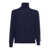 Kangra PLAIN KNITTED TURTLENECK SWEATER Blue