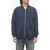 Viktor & Rolf Brushed Cotton Zip-Up Sweatshirt With Patch Pockets Blue