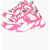 Dolce & Gabbana Injected Sole Dragon Lace-Up Sneakers Pink