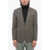 CORNELIANI Cc Collection Cotton-Blended Right Blazer With Hopsack Motif Brown