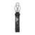 Prada Prada Triangle-Logo Leather Keychain Black
