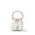 Jimmy Choo Jimmy Choo Satin Bag With Micro Mesh IVORY/CRYSTAL