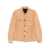Tagliatore Beige Jacket With Classic Collar In Suede Man Beige