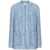 Dolce & Gabbana Light Blue Single-Breasted Jacket With Logo Detail On Buttons In Cotton Blend Woman BLUE