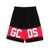 GCDS Gcds Shorts Con Logo Black