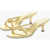 Bottega Veneta Front Knotted Lamè Leather Sandals 5Cm Gold