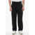 Department Five Solid Color Stretch Cotton E-Motion Pants Black