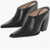 Bottega Veneta Leather Tex Mules With Covered Heel 10Cm Black