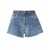 RE/DONE Re/Done Raw Cut Denim Shorts BLUE