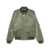 Prada Prada Triangle-Logo Bomber Jacket Green