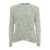 SETTE FILI CASHMERE Macro Tweed knitted round neck sweater Green