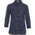 Himon's Blouse with perforated embroidery Blue