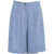 Kaos Linen blend bermuda Blue