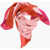 Valentino Garavani Silk Foulard With Contrasting Edge Pink