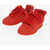 1989 STUDIO Leather Low Sneakrers With Chunky Design Red