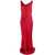 NORMA KAMALI Norma Kamali Maria Cowl Neck Evening Dress RED