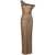 NORMA KAMALI Norma Kamali Sequin Evening Dress BROWN