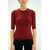 LA ROSE La Rose Maglia 3/4 Cashmere Bordeaux Red