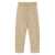 Semicouture Beige Pants With Elastic Waist With Drawstring In Linen Woman Beige