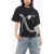 Burberry Crew Neck Chained Cotton T-Shirt With Print Black