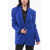 THE ANDAMANE All-Over Rhinestoned Guia Blazer With 1 Button Design Blue