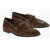 CORNELIANI Suede Bit Loafers With Leather Sole Brown