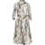 Himon's Chemisier dress with print Brown