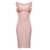 Magda Butrym Magda Butrym Pink Floral Bustier Midi Dress Multicolor