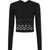 RABANNE Cropped Top With Eyelets BLACK
