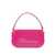 Blumarine Blumarine Logo Print Leather Handbag Purple