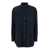 PLAIN Blue Shirt With Classic Collar In Tech Fabric Woman BLUE
