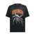 GCDS Gcdswear Oversized T-Shirt With Spider Black