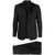 Tagliatore Tagliatore Three-Piece Wool Suit Black
