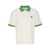 DRÔLE DE MONSIEUR 'Le Polo Piqué Tresse' White Polo Shirt With Classic Collar And Logo Embroidery On The Front In Cotton Man WHITE