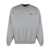 REPRESENT Grey Crewneck Sweatshirt With Logo Lettering On The Front And Maxi Logo Print On The Rear In Cotton Man GREY