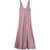 forte_forte Long Pink Dress With U Neck In Fabric Woman PURPLE
