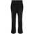 MSGM Msgm Pressed-Crease High-Waisted Trousers Black