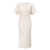 STAUD Staud Amelie Linen Midi Dress Natural Beige