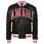 AMIRI Black Bomber Jacket With Logo Patch In Leather Man Black