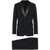 DSQUARED2 DSQUARED2 Miami Virgin Wool Two-Pieces Suit With Satin Lapels Black