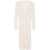 Liu Jo Long lace crochet cardigan Beige