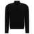 John Smedley Merino wool "Tapton" half-zip sweater Black