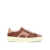 Santoni Sneakers in pelle scamosciata con stampa logo Pink