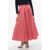 Dior Flared Midi Skirt With Petticoat Pink