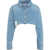 Icon Denim Cropped denim shirt 'Amber' Blue