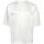 Saint Laurent Short-Sleeved Silk Blouse White
