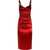 Dolce & Gabbana Longuette Dress With Cone Cups RED