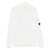 C.P. Company White Cardigan With High Neck And Lens Motif Applied On The Sleeve In Cotton Man WHITE