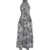 Connor & Blake Dress with animal print 'Michelle' Grey